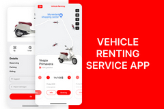 Vehicle Renting Service App